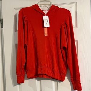 NWT Sundry Tomato red light weight hoodie, size 0